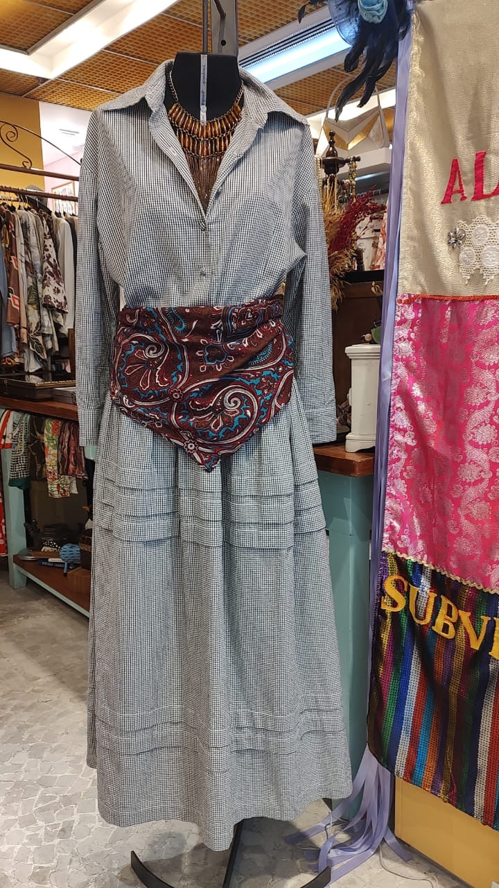 Vestido MABÔ azul