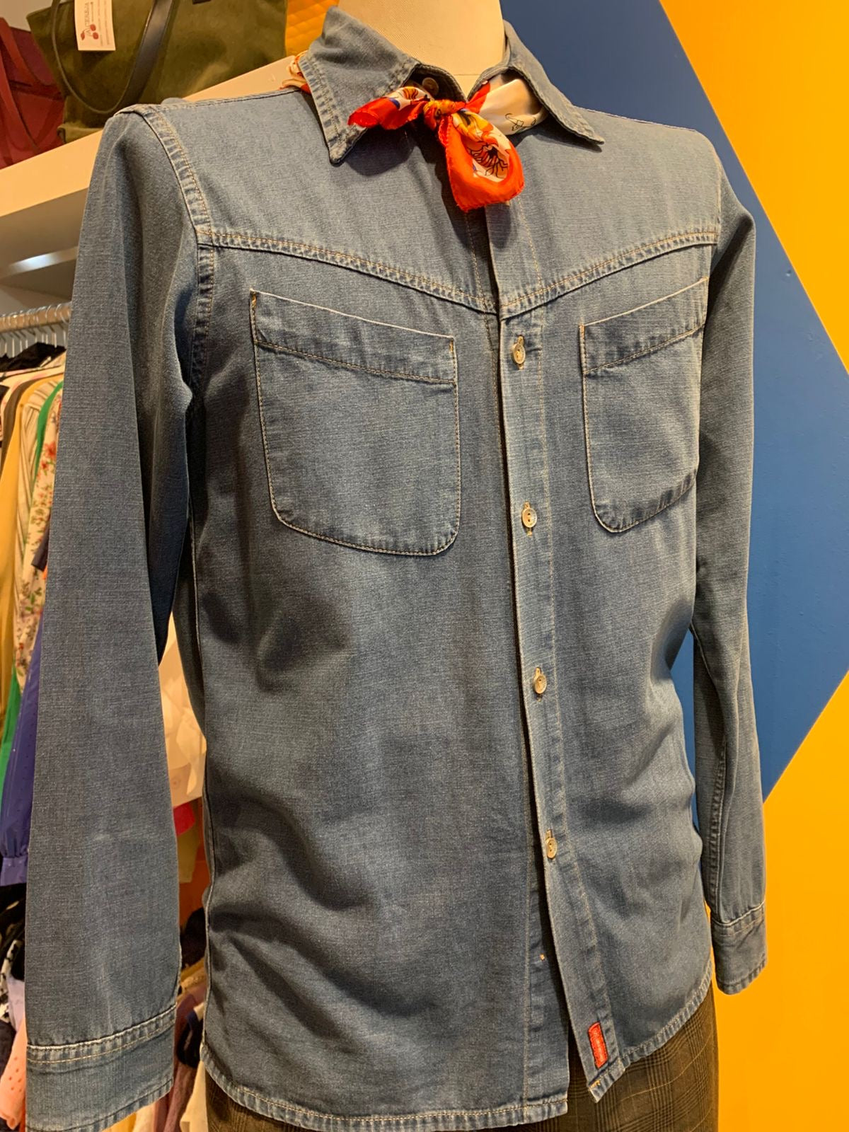 Camisa jeans Masculina