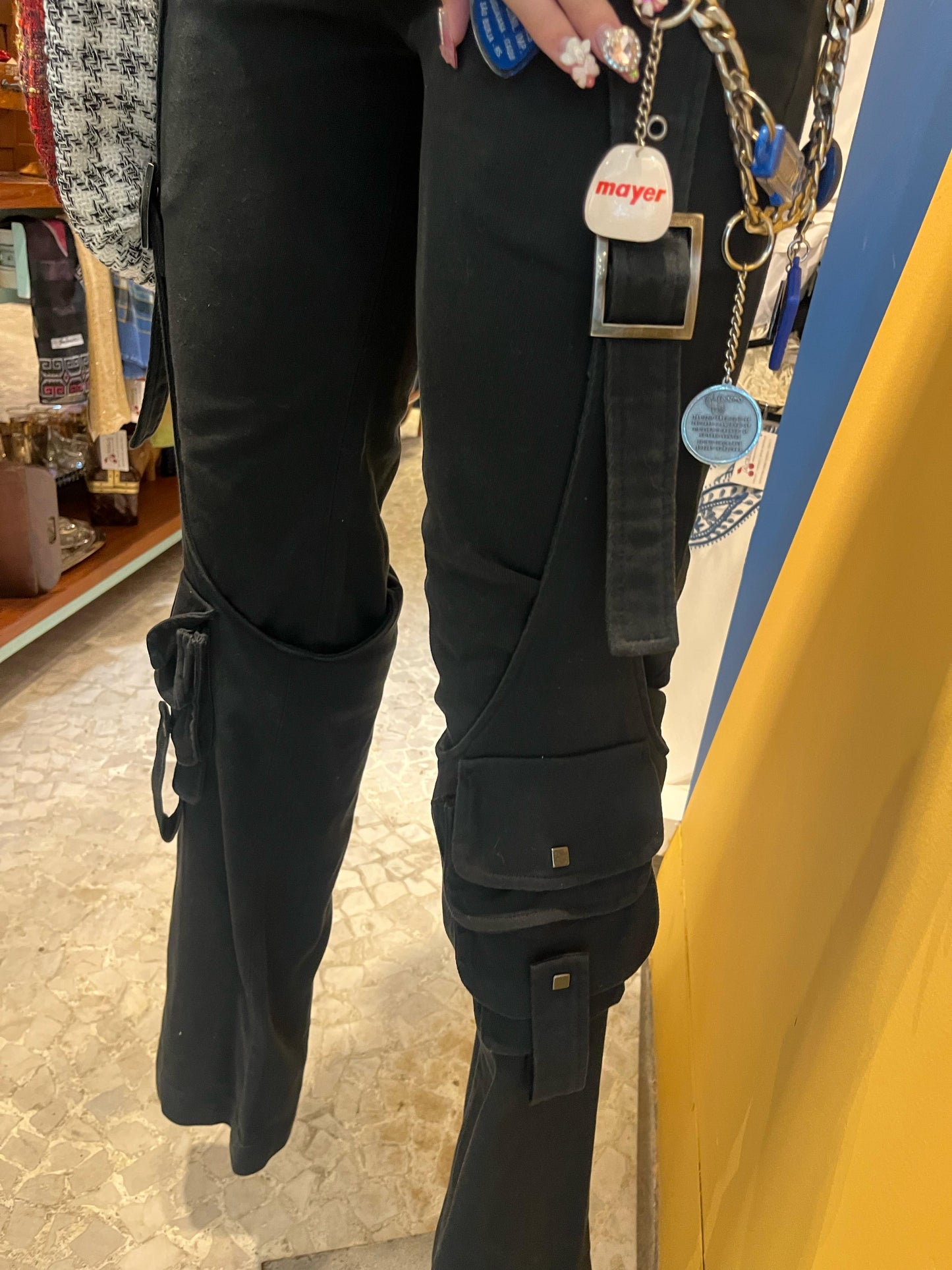Calça preta Reinaldo Lourenço