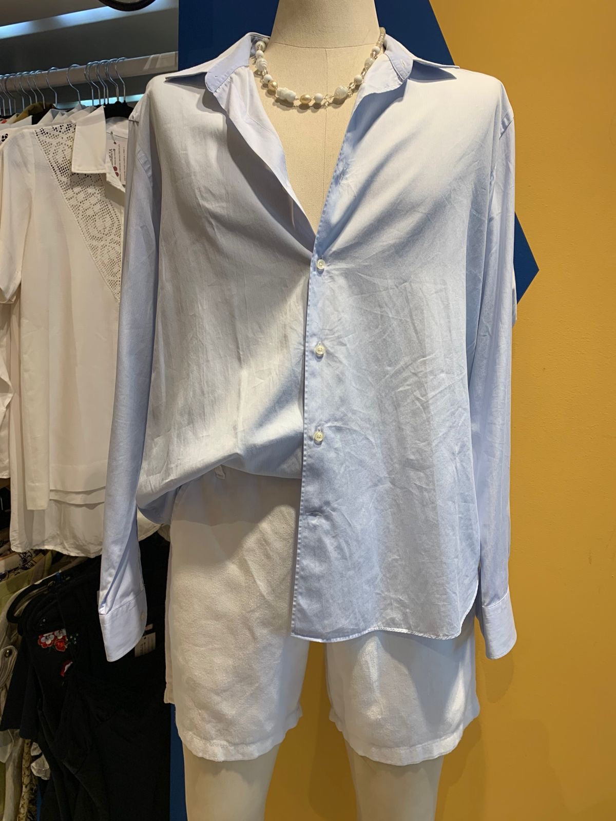 Camisa azul Massimo Dutti