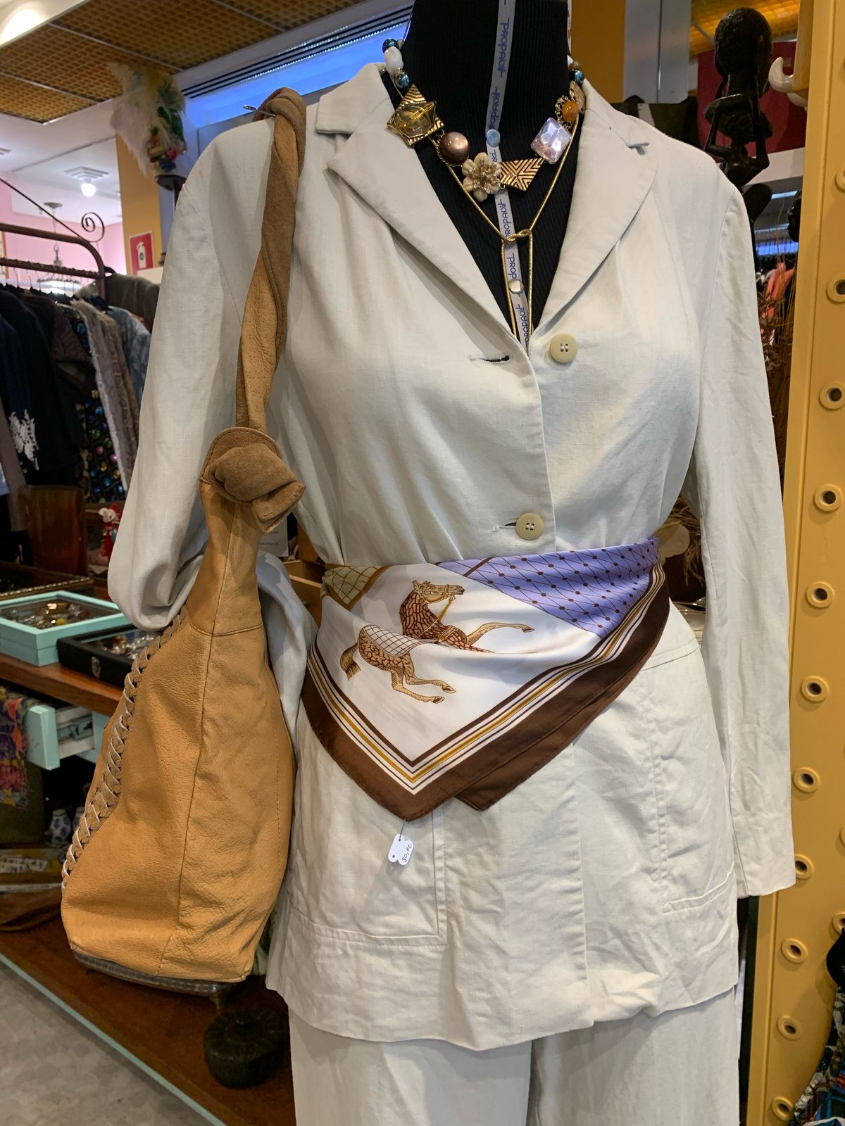 Conjunto de linho off white