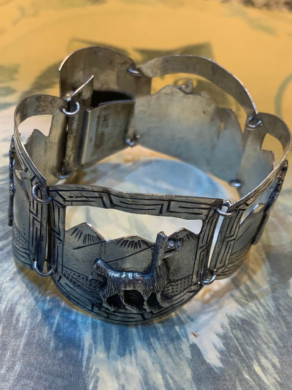 Pulseira de prata antiga