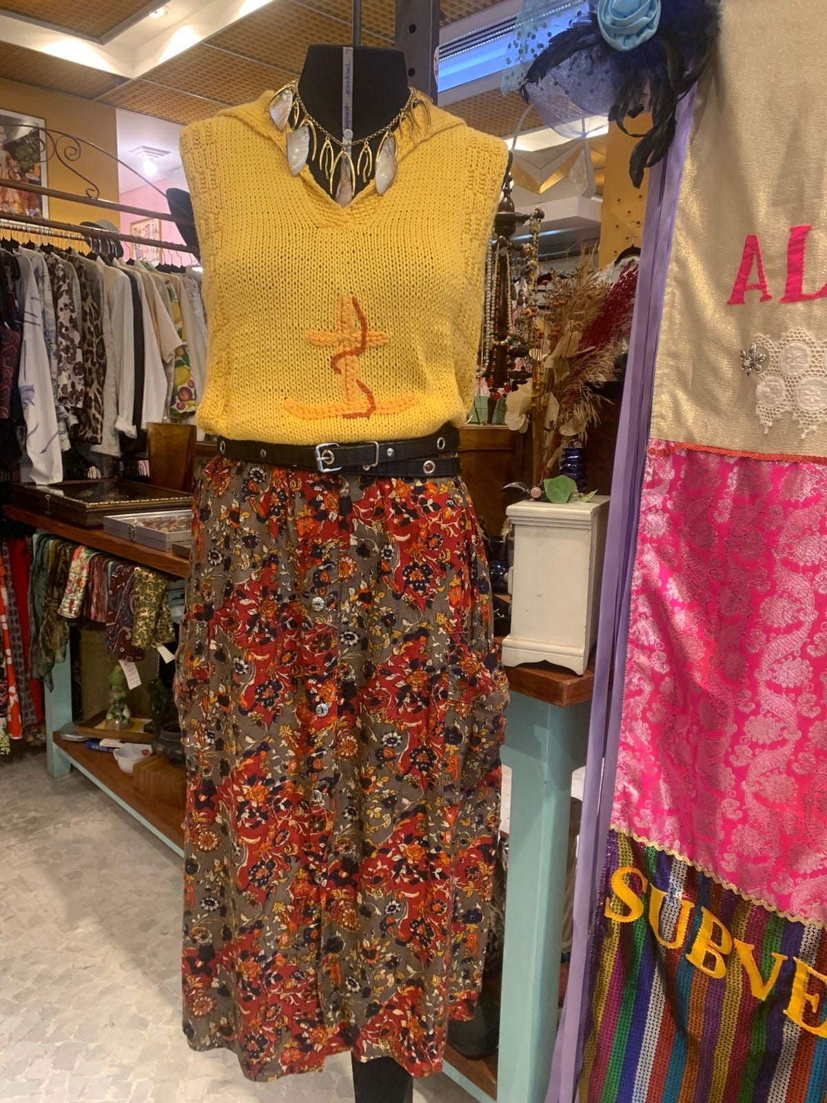 Saia florida laranja