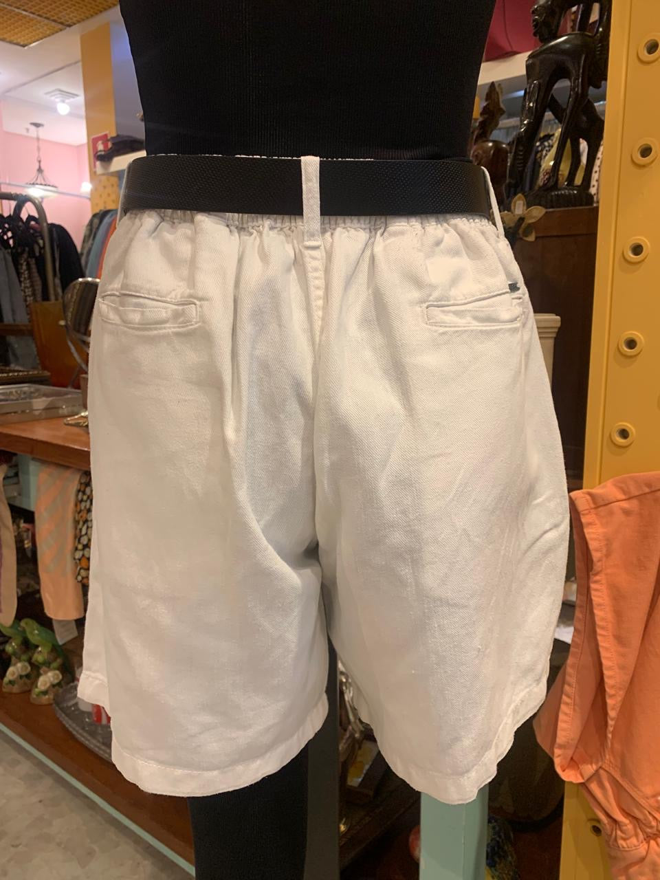 Shorts branco jeans