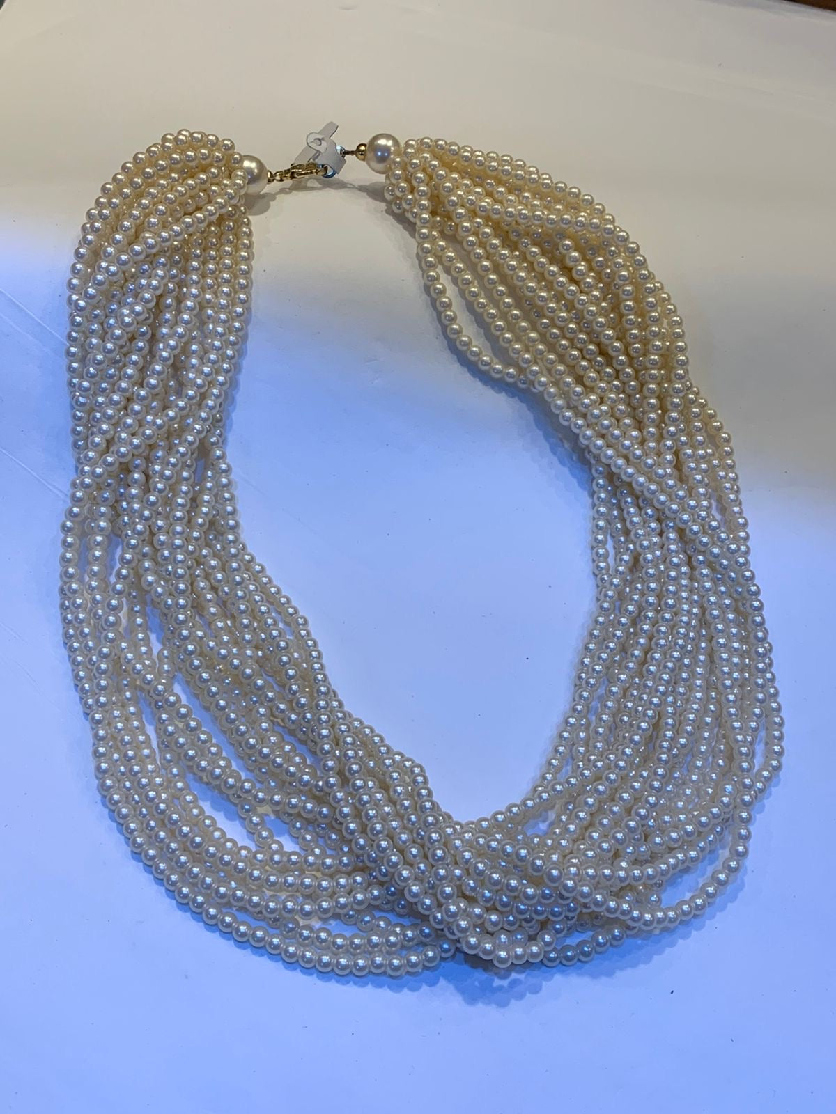 Colar vintage de pérolas