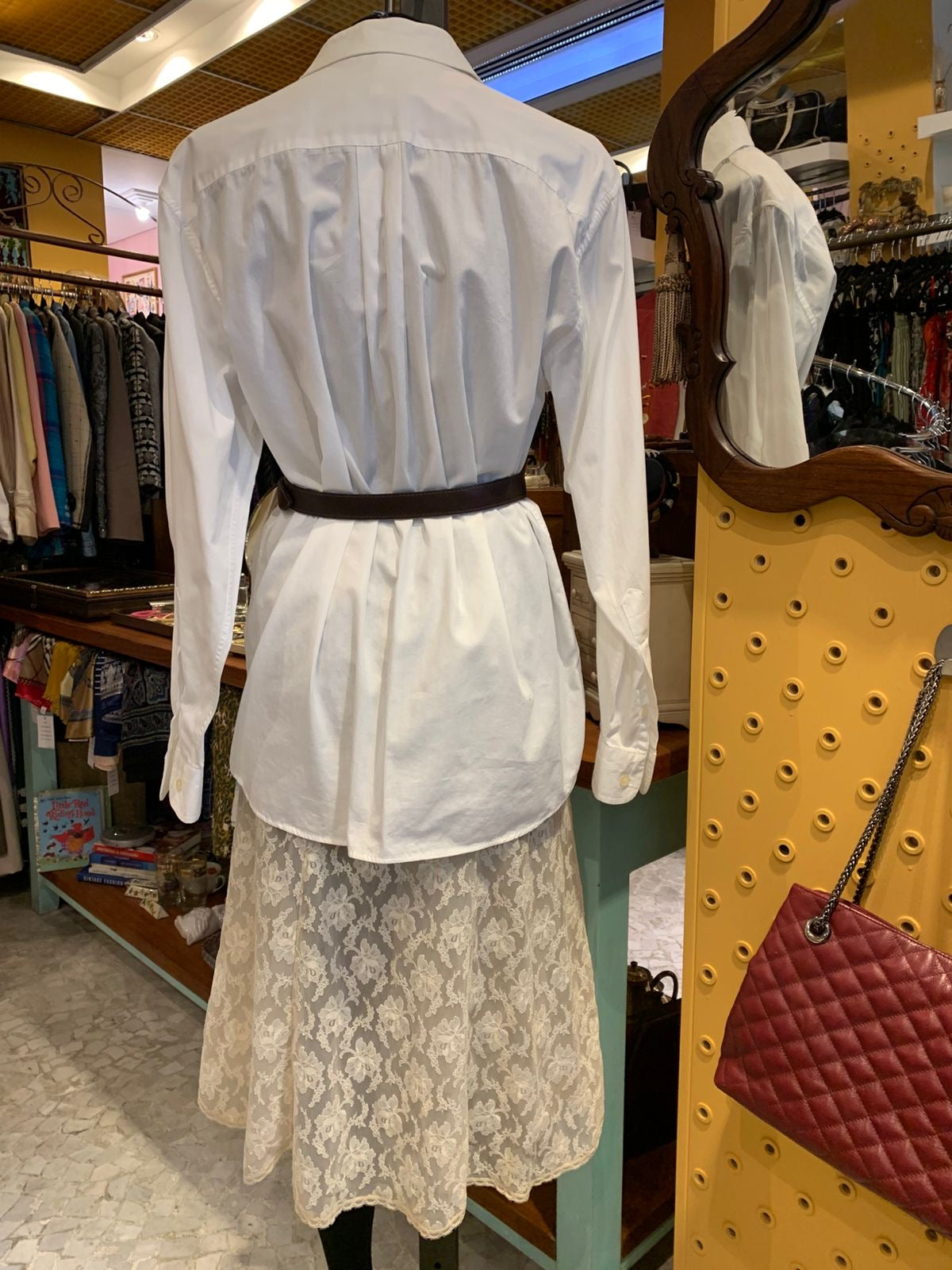 Camisa branca longa
