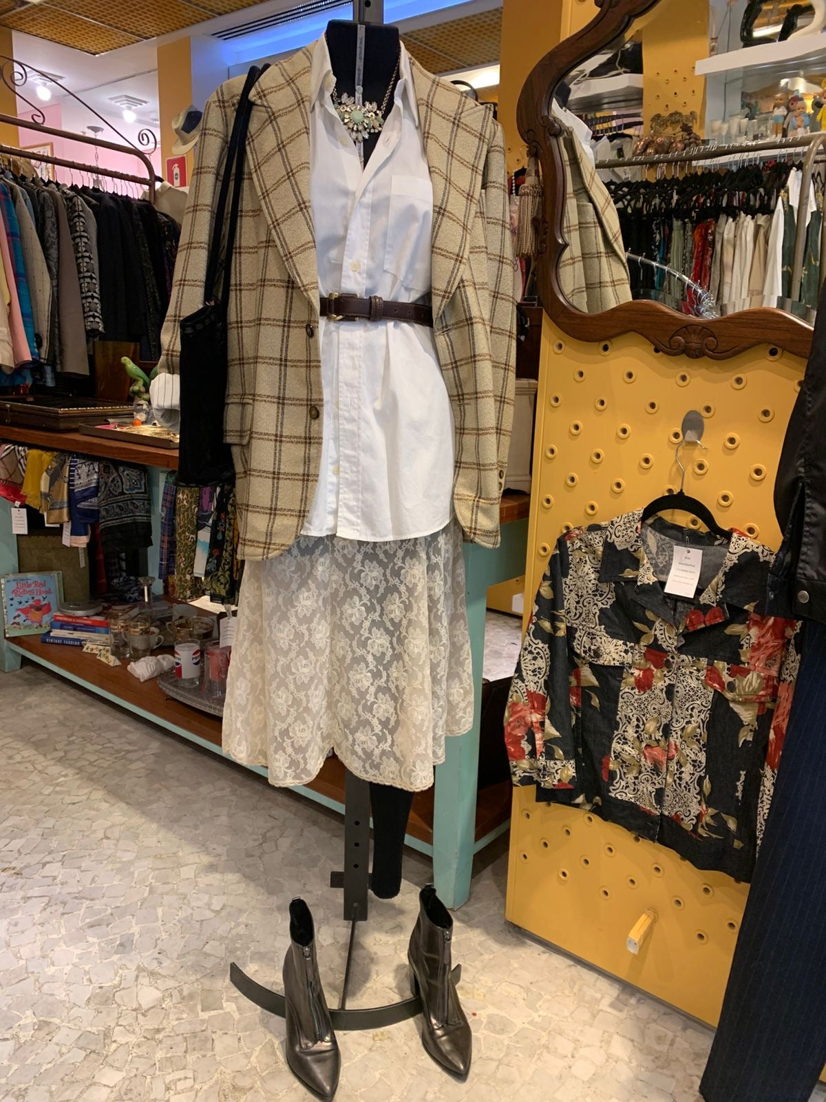 Camisa branca longa