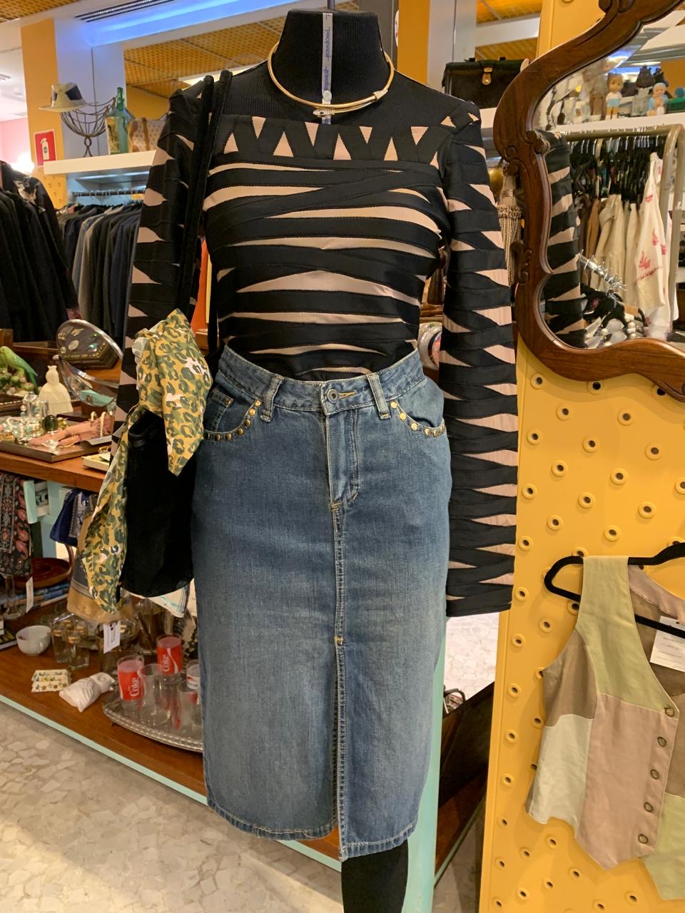 Saia jeans Guaraná Brasil