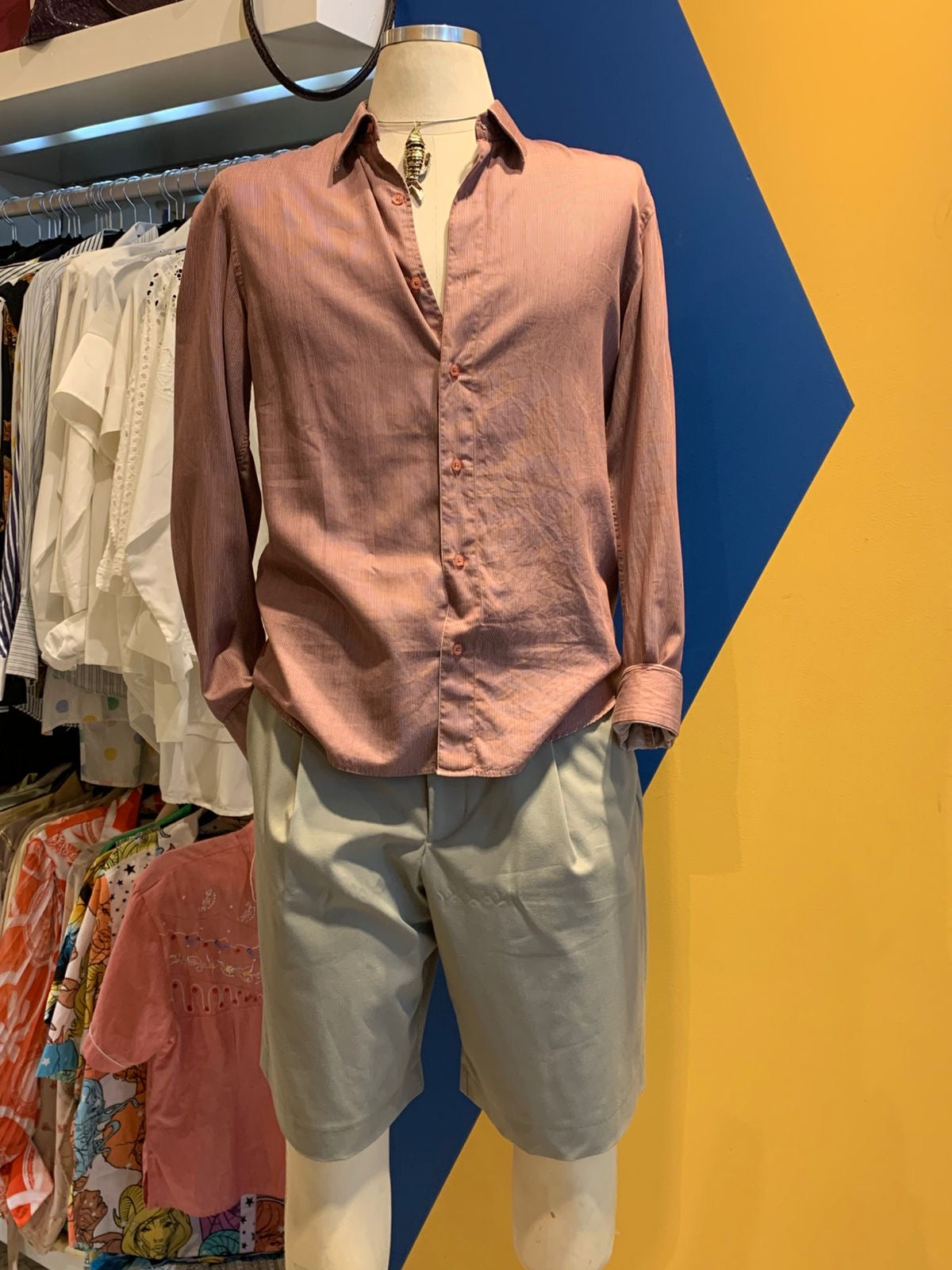 Camisa básica rose
