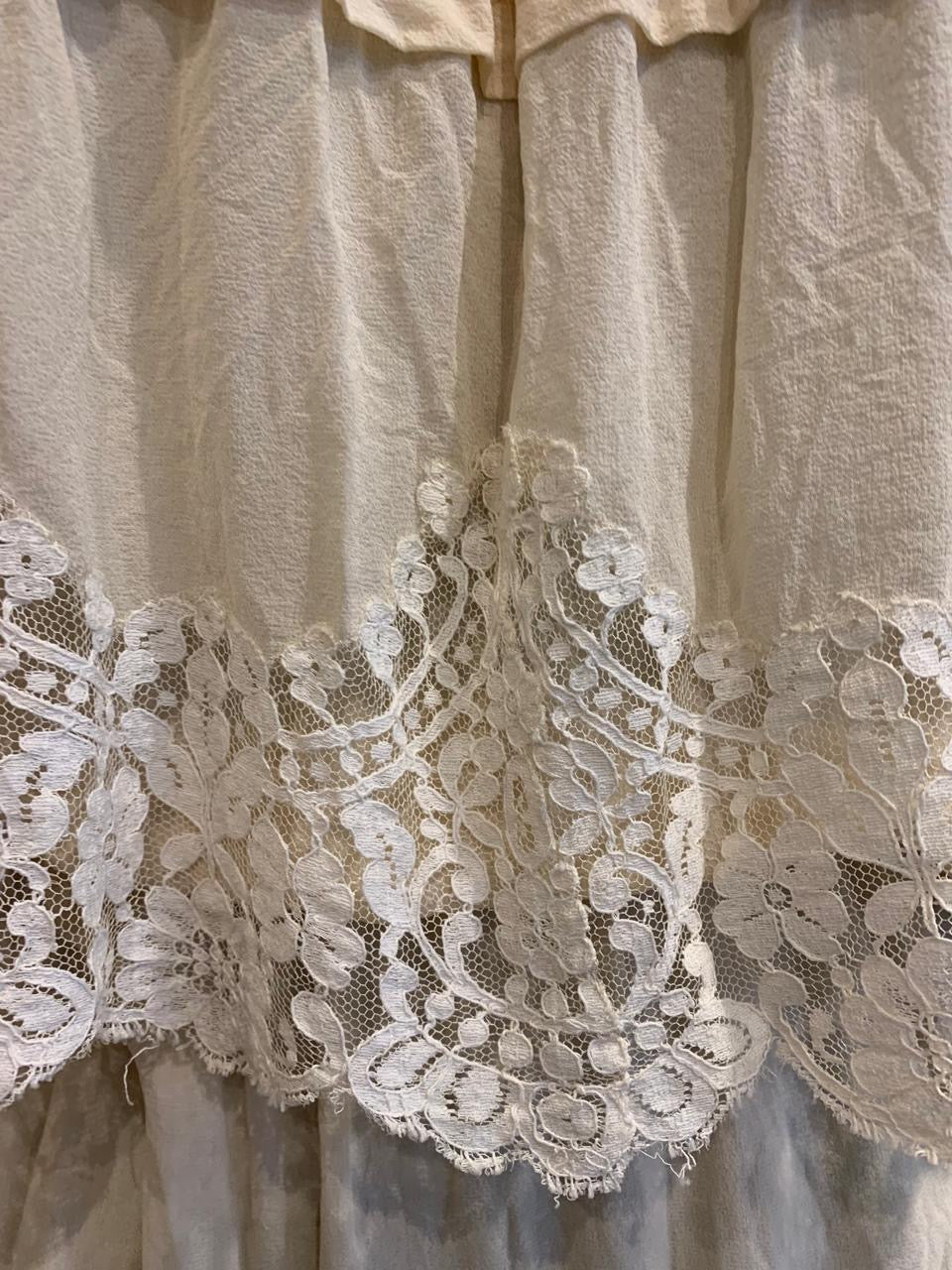 Vestido seda branca vintage