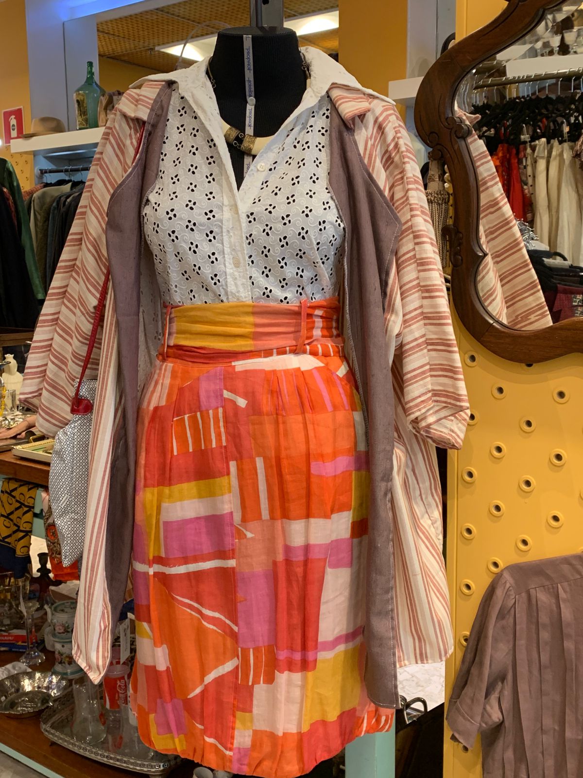 Kimono listrado upcycling