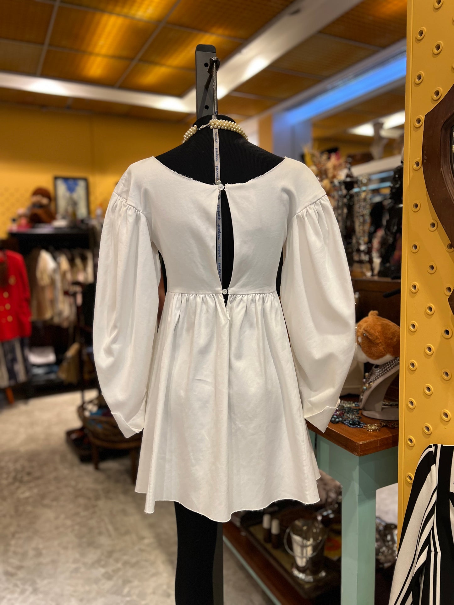 Vestido Branco curto Yves Saint Laurent