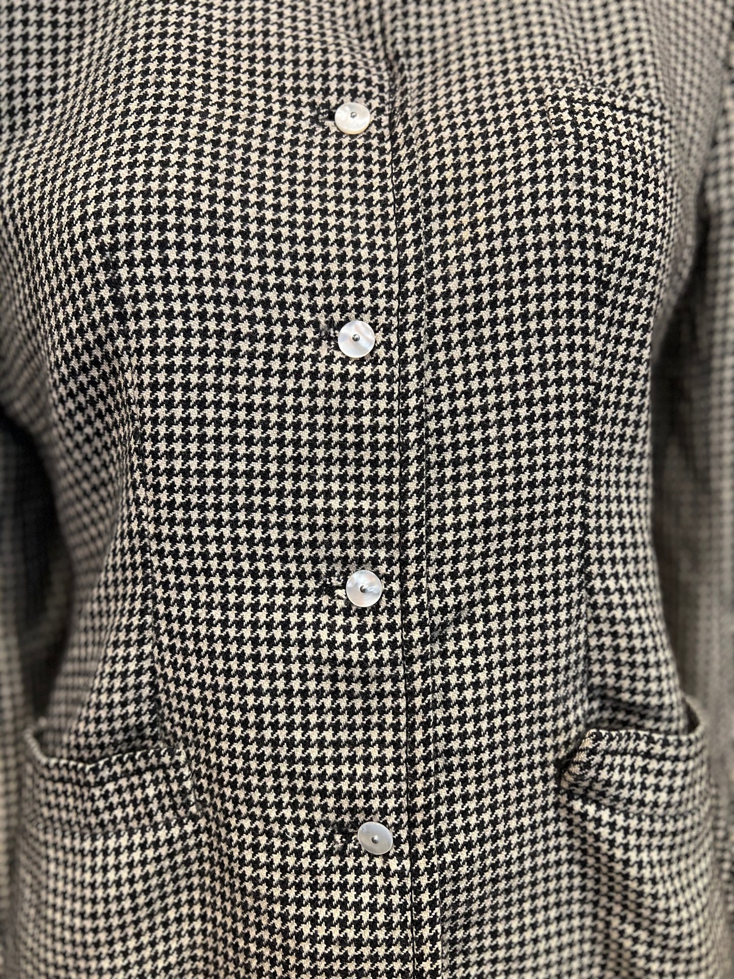 Blazer de Lã Pied Poule