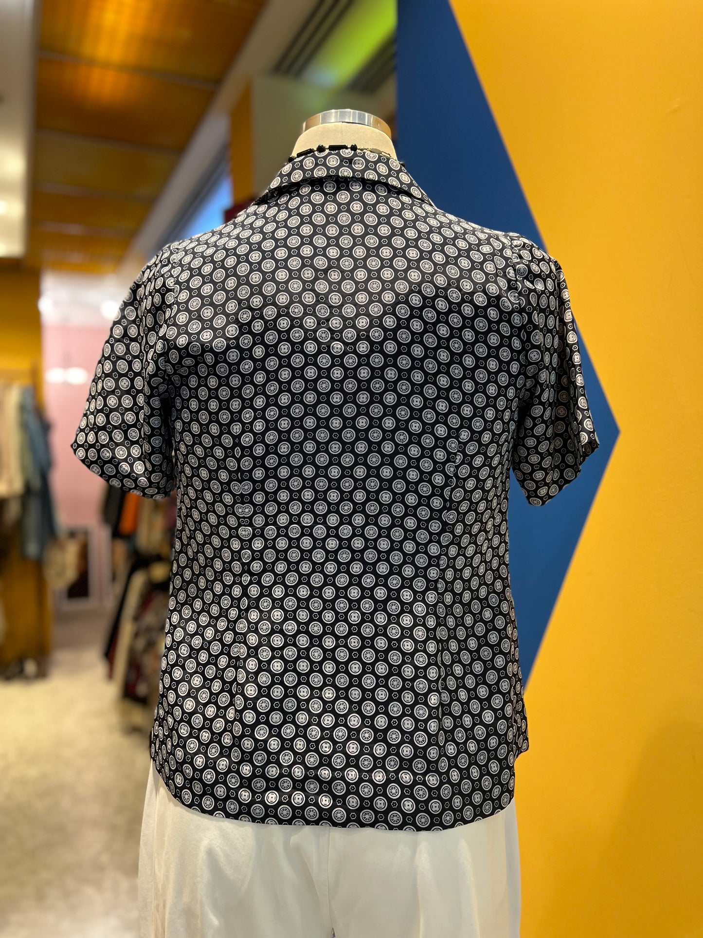 Camisa de manga curta estampada