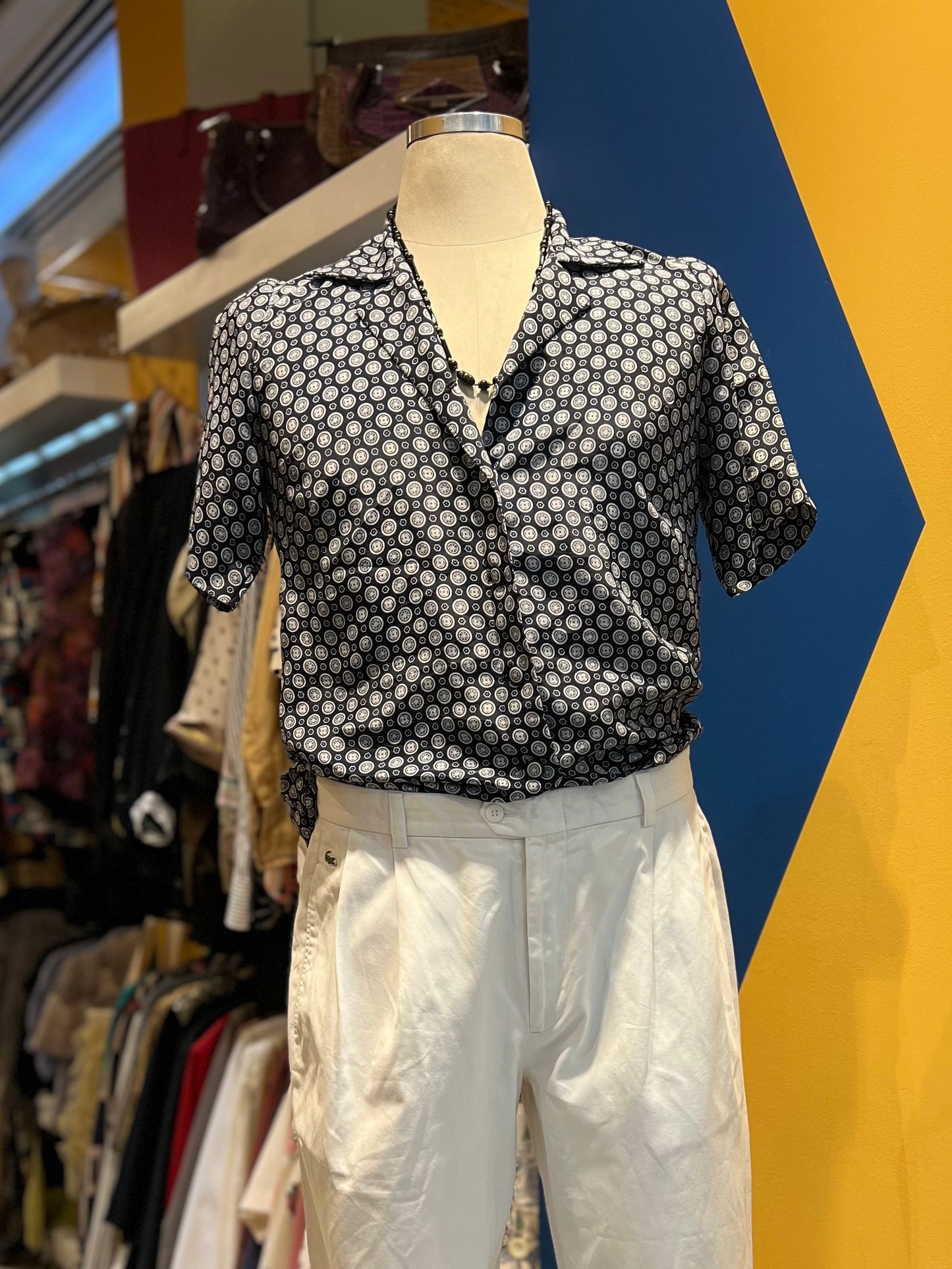 Camisa de manga curta estampada