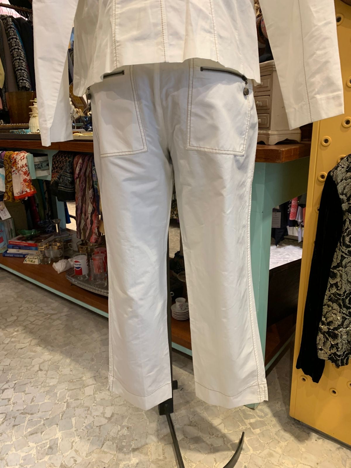 Conjunto alcaçuz branco