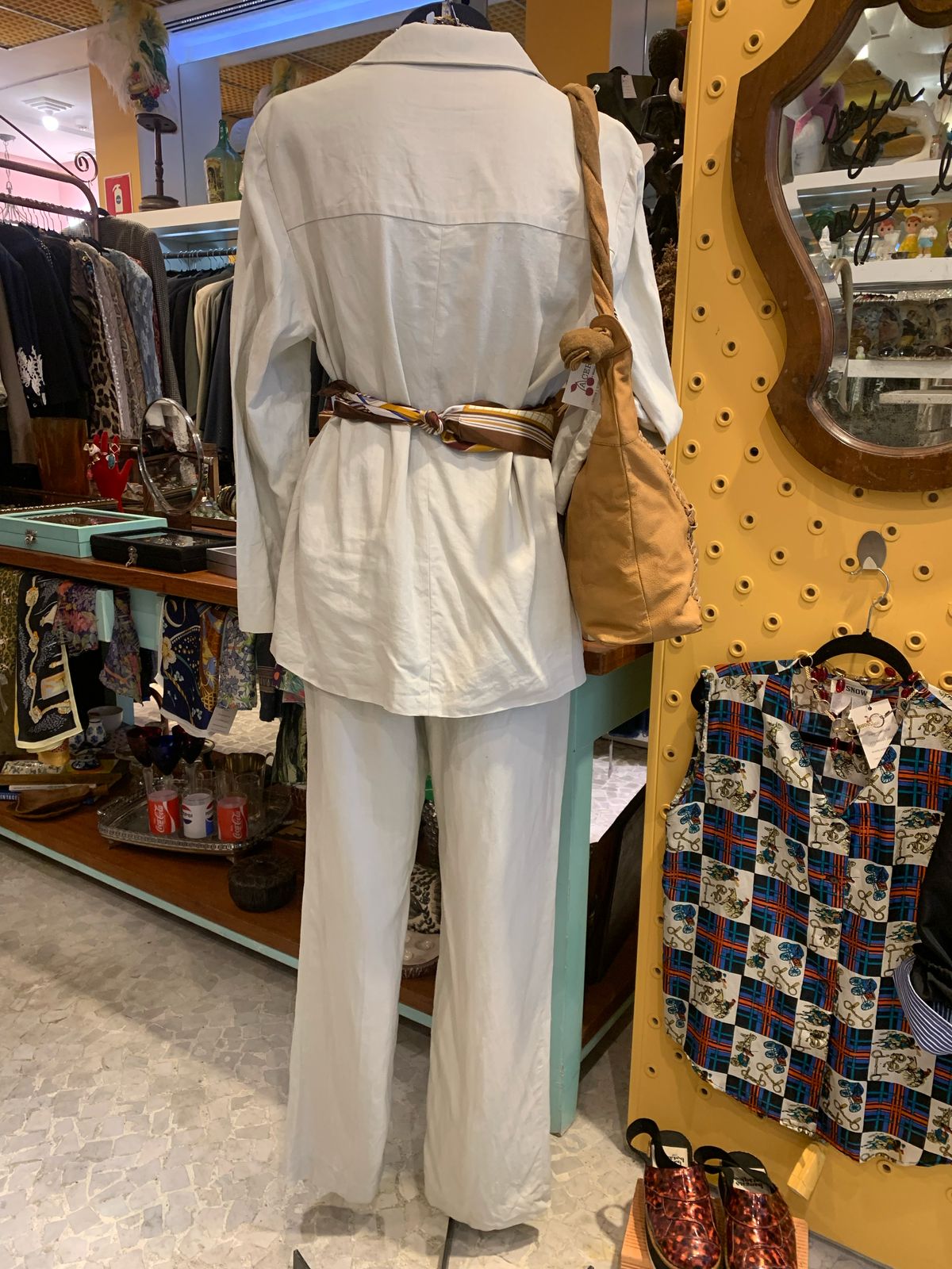Conjunto de linho off white