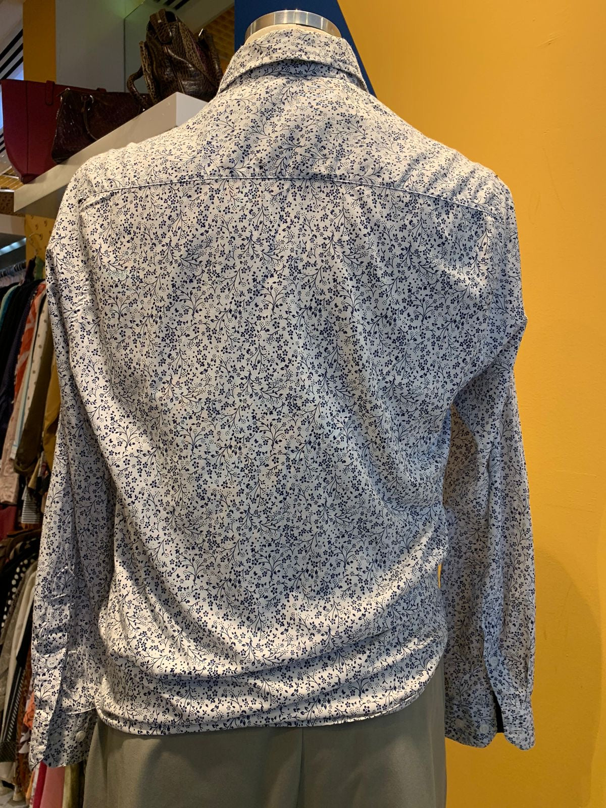 Camisa florida azul