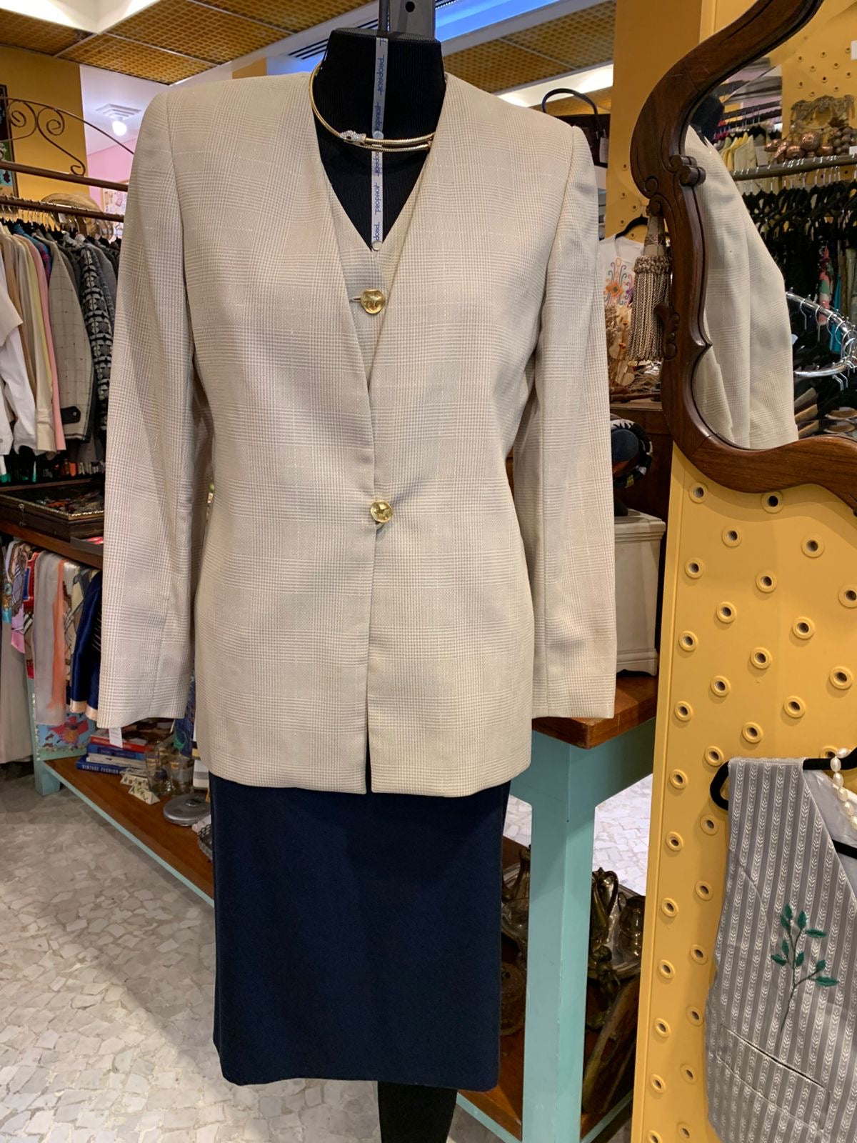 Conjunto de 3 peças alfaiataria