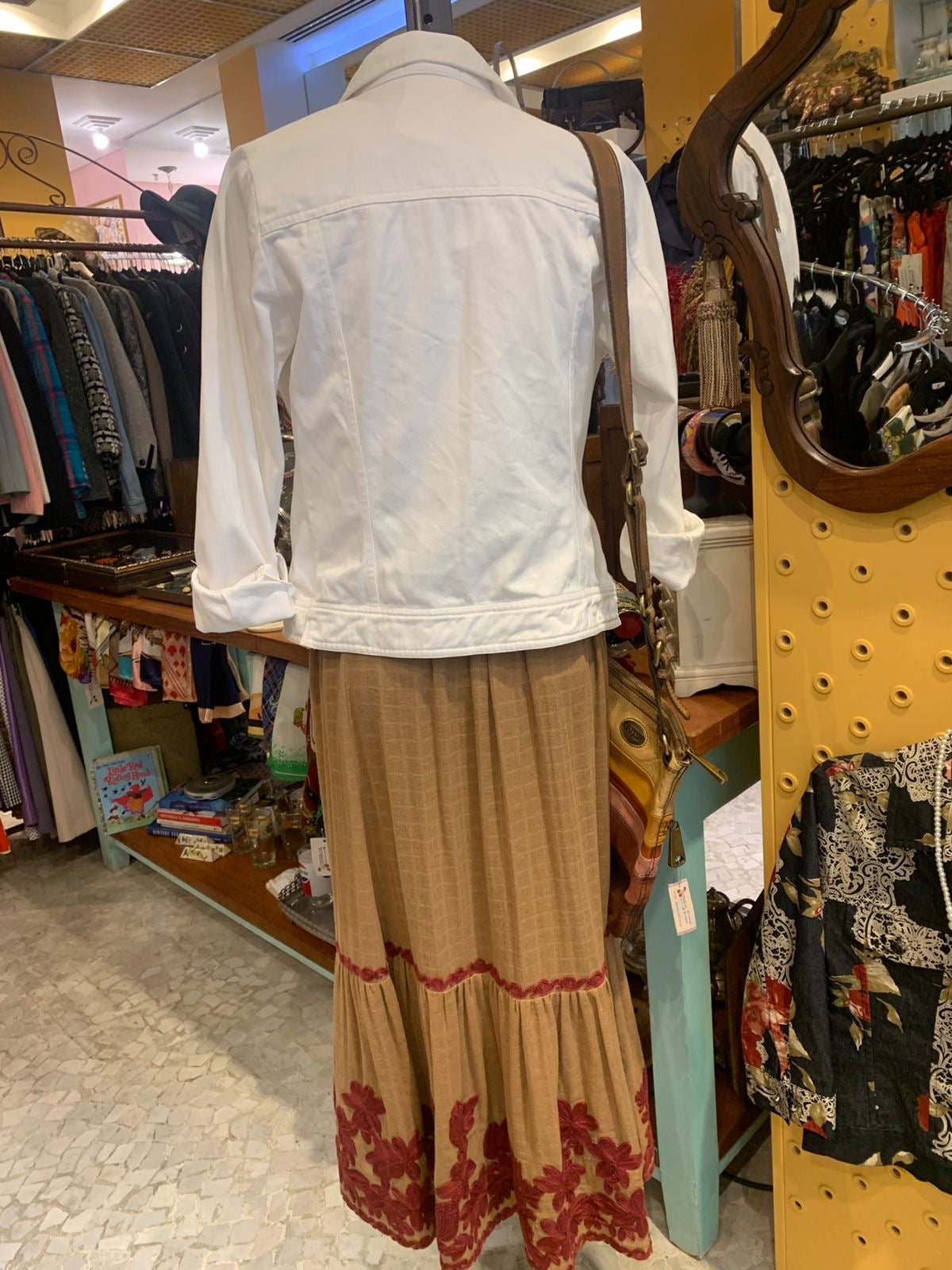 Jaqueta jeans branca
