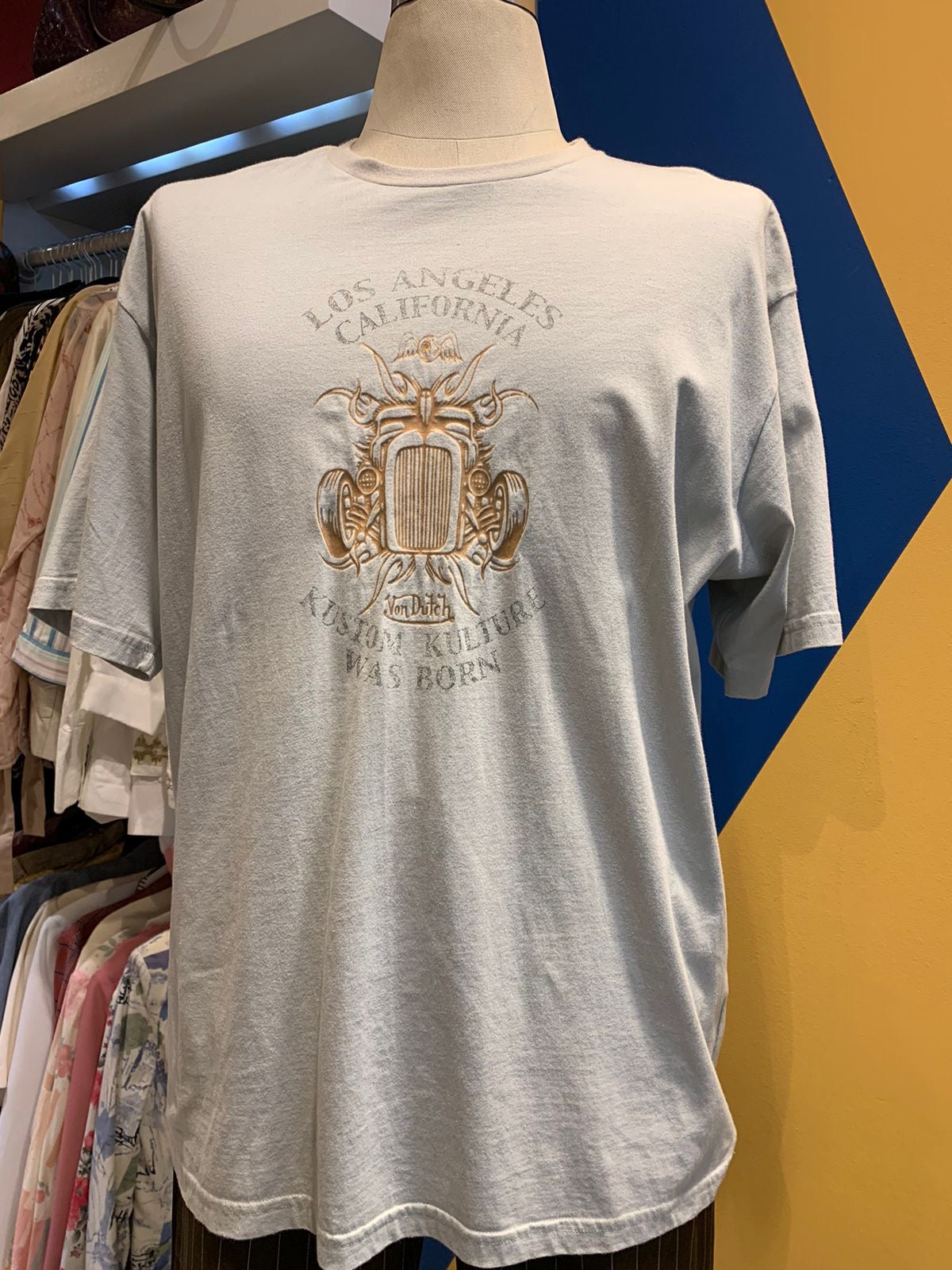 T-shirt Von Dutch cinza