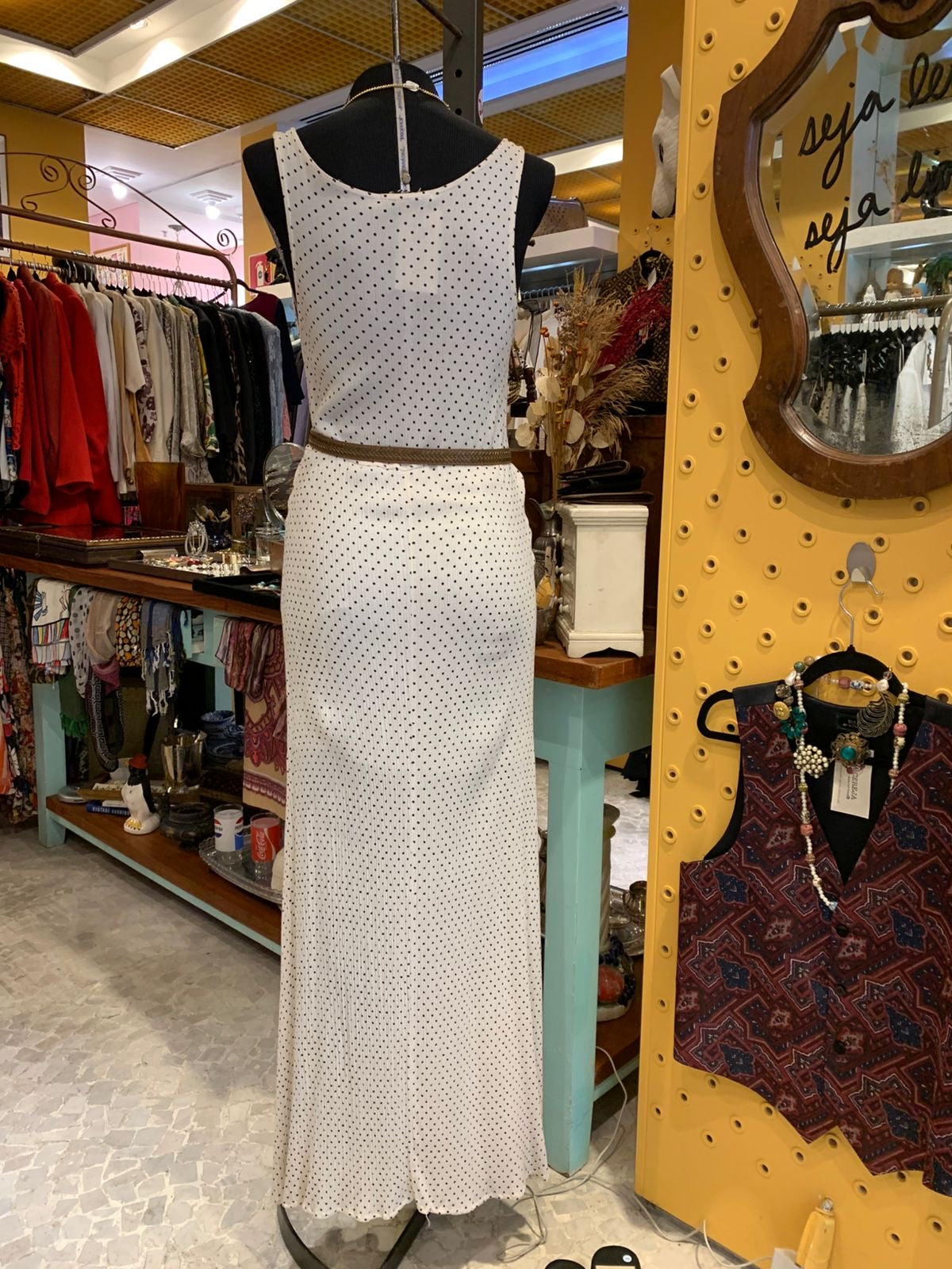 Vestido longo branco