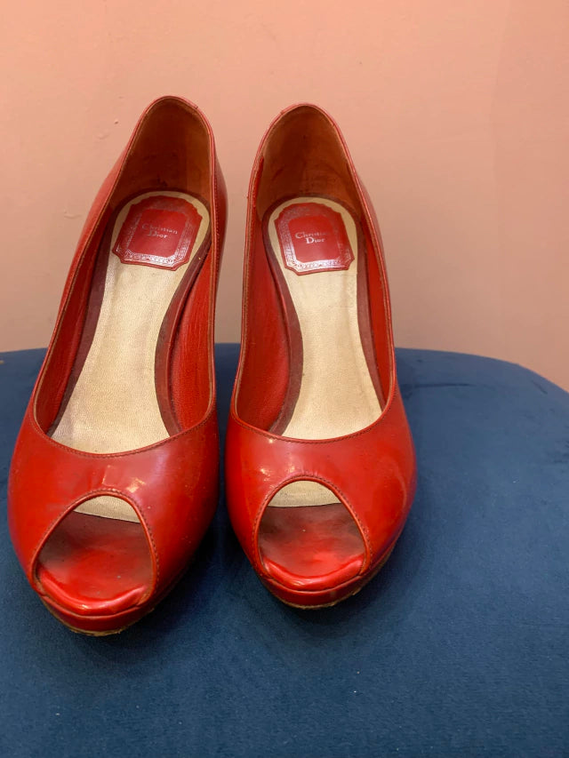 Sapato vintage de salto Christian Dior