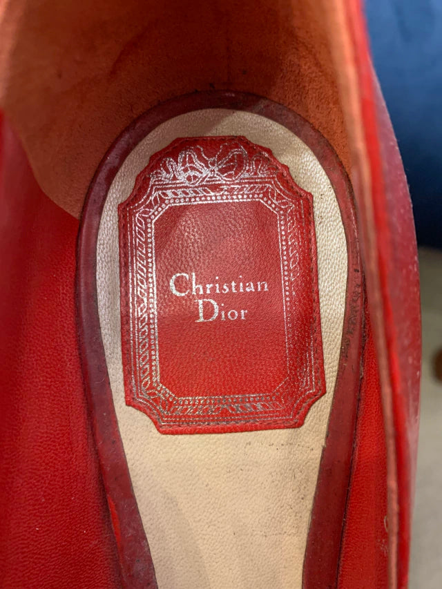 Sapato vintage de salto Christian Dior