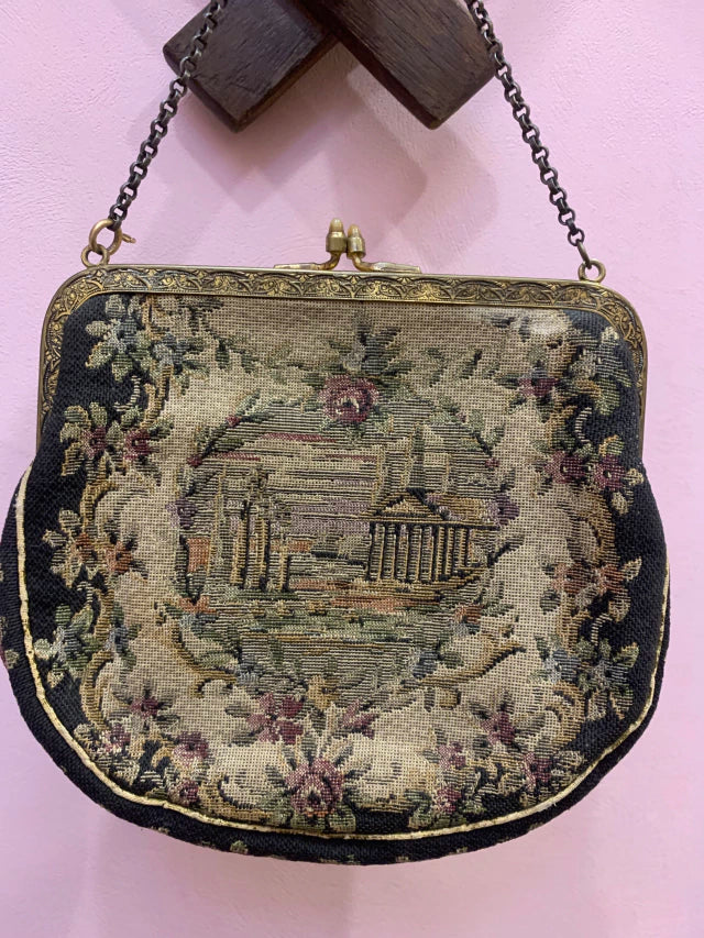 Bolsa Vintage de Tapeçaria