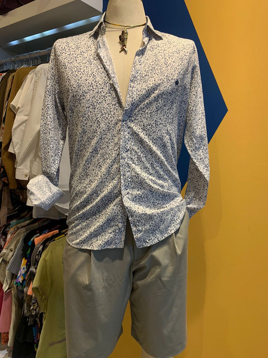 Camisa florida azul
