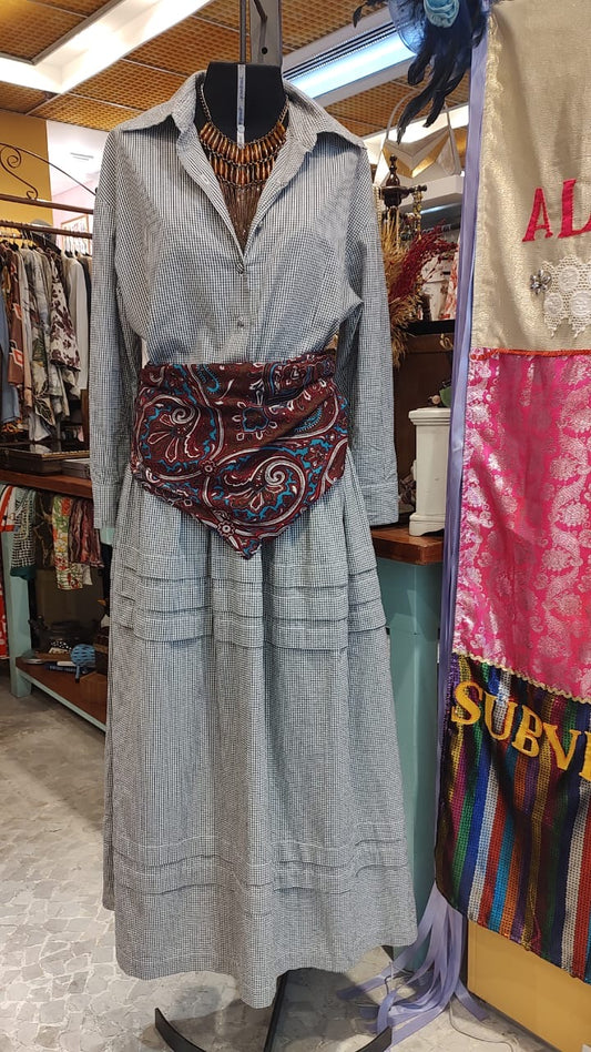 Vestido MABÔ azul