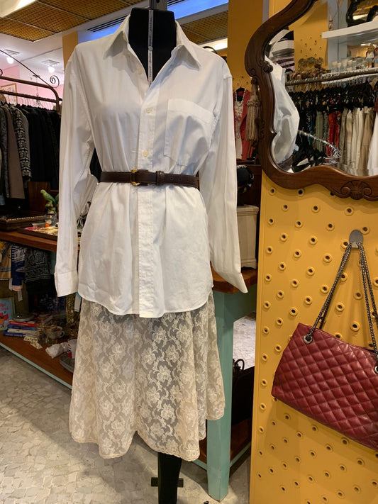 Camisa branca longa
