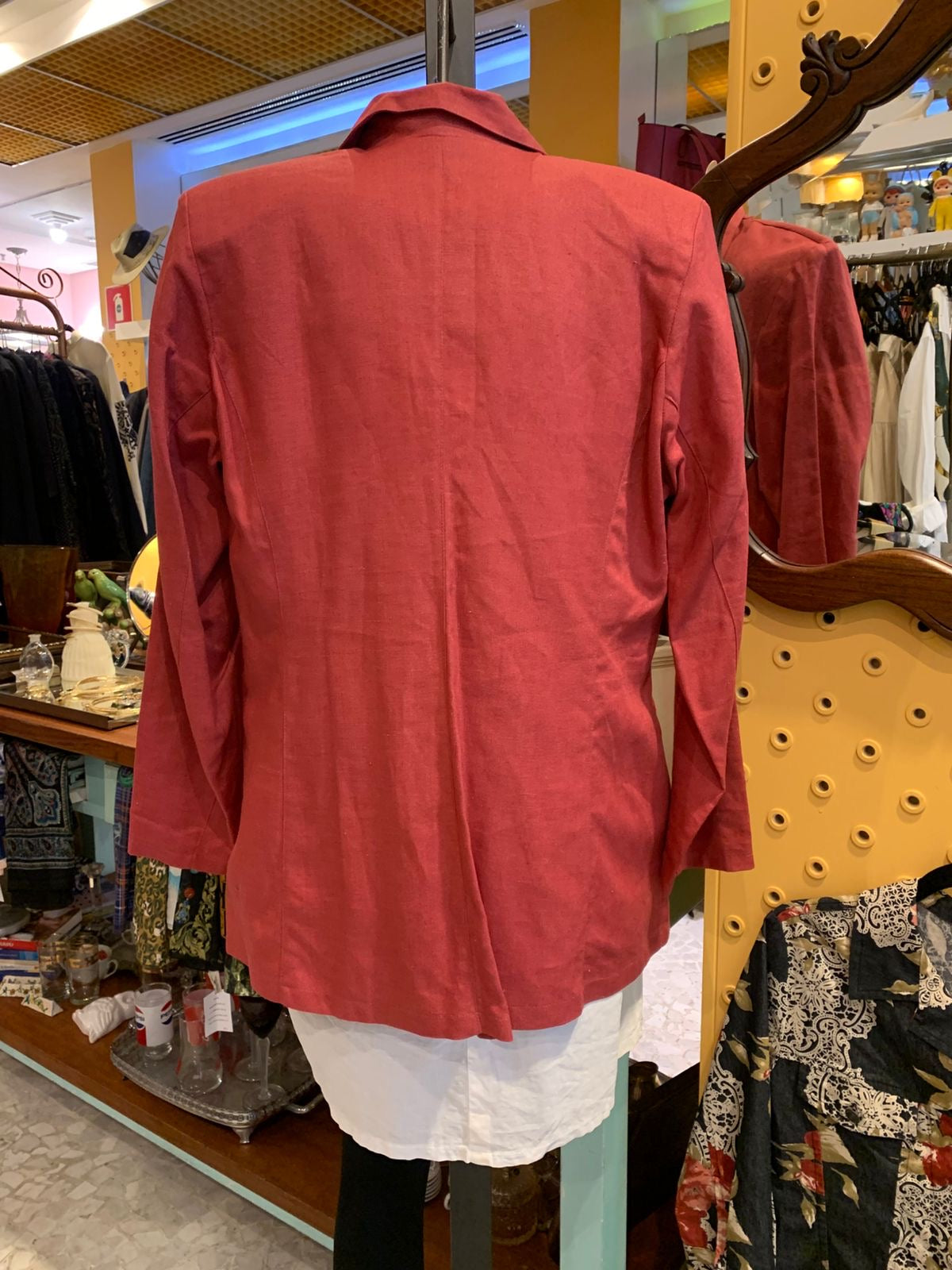 Blazer anos 70 de linho