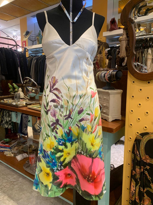 vestido MARCELO QUADROS pintado a mão