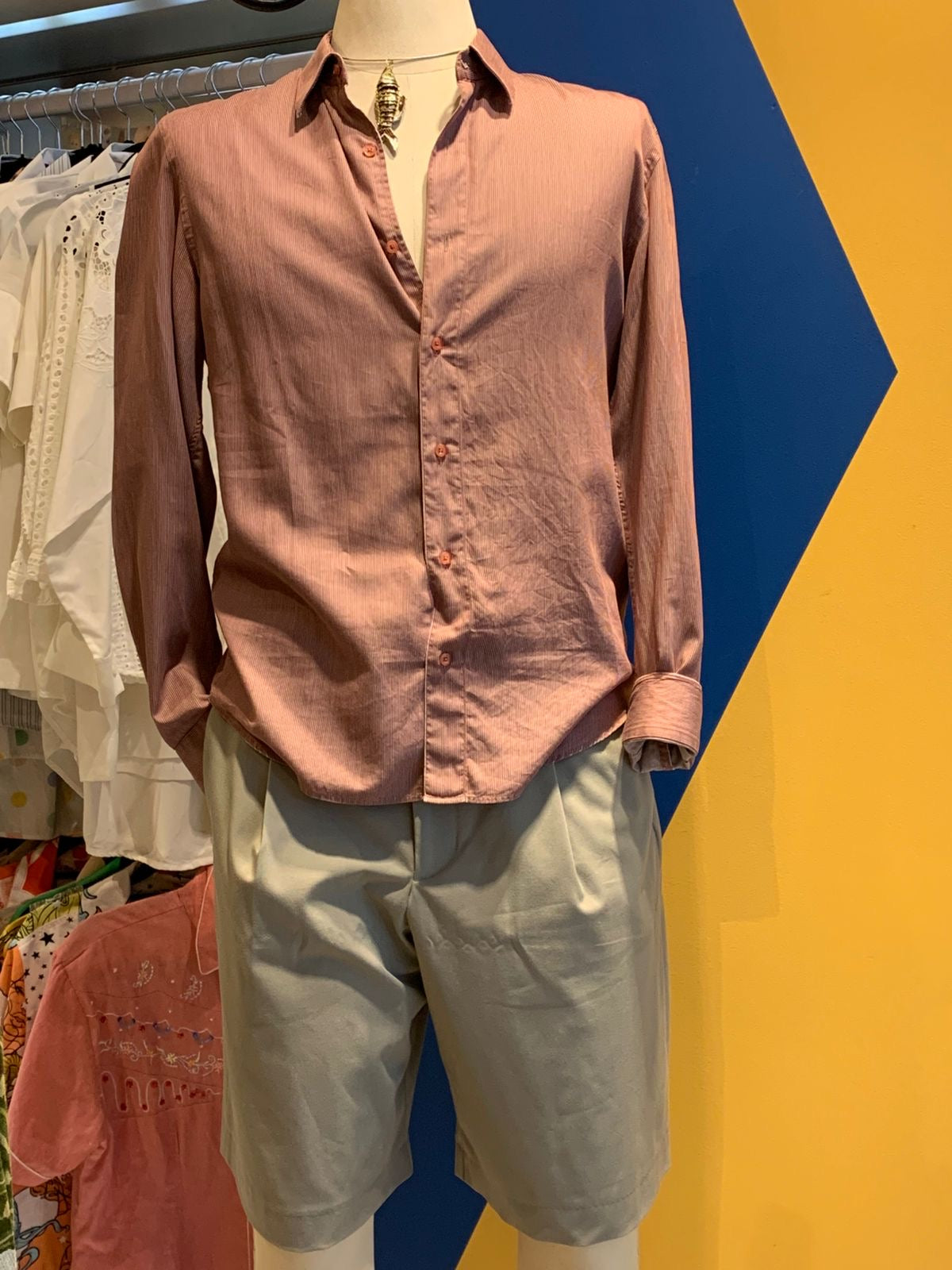 Camisa básica rose