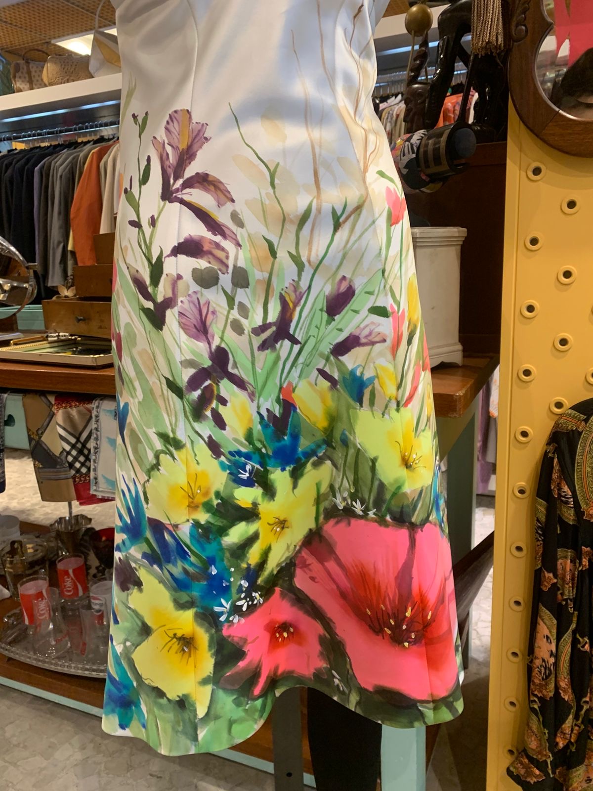 vestido MARCELO QUADROS pintado a mão