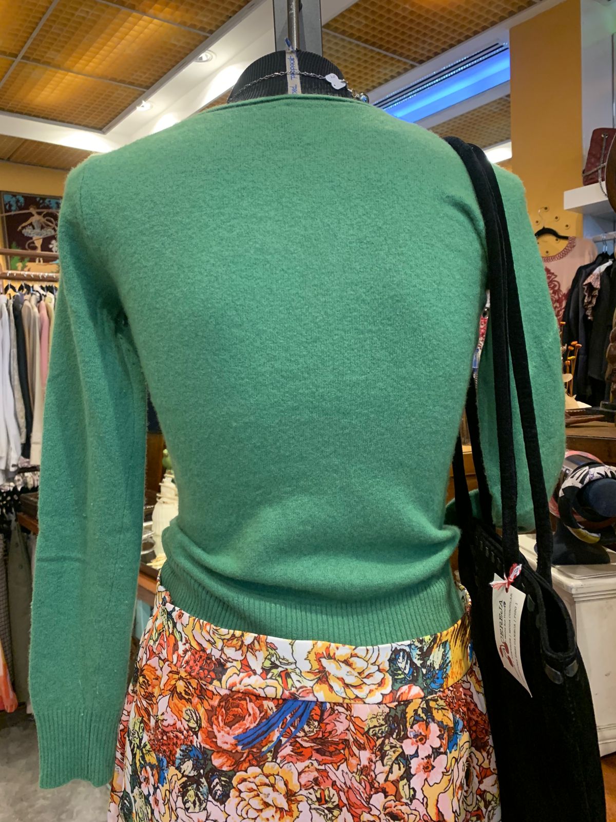 Bolsa preta Veludo
