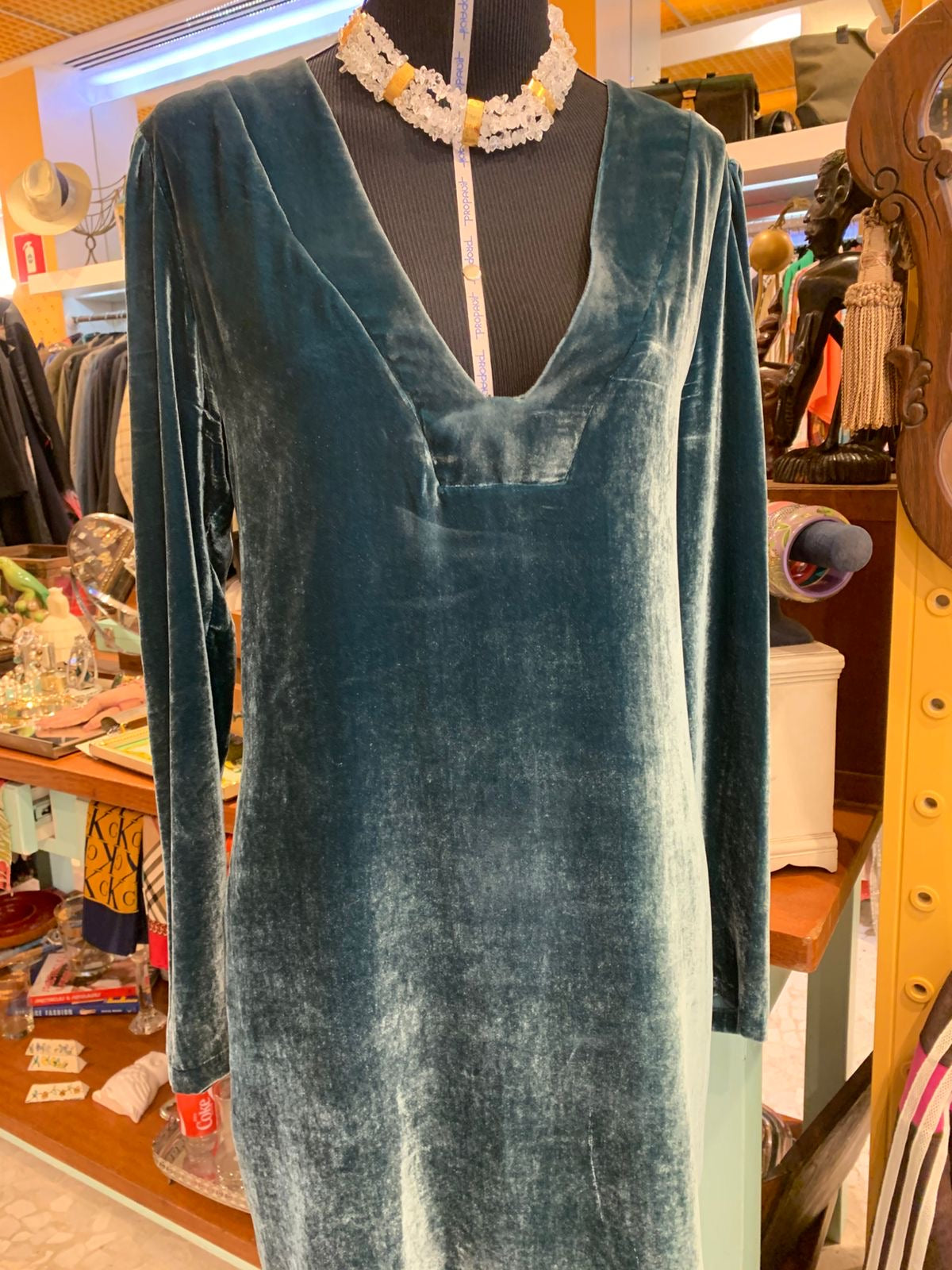 Vestido de veludo OLYMPIAH
