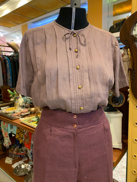 Blusa de linho rose