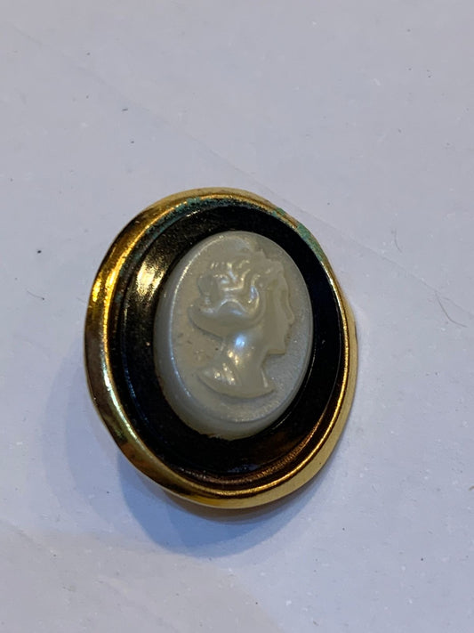 Broche mulher redondo