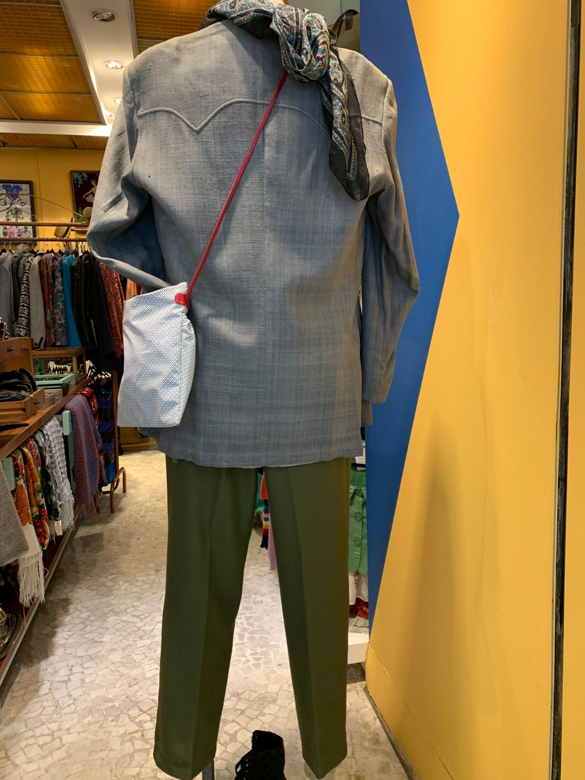 Blazer de linho cinza