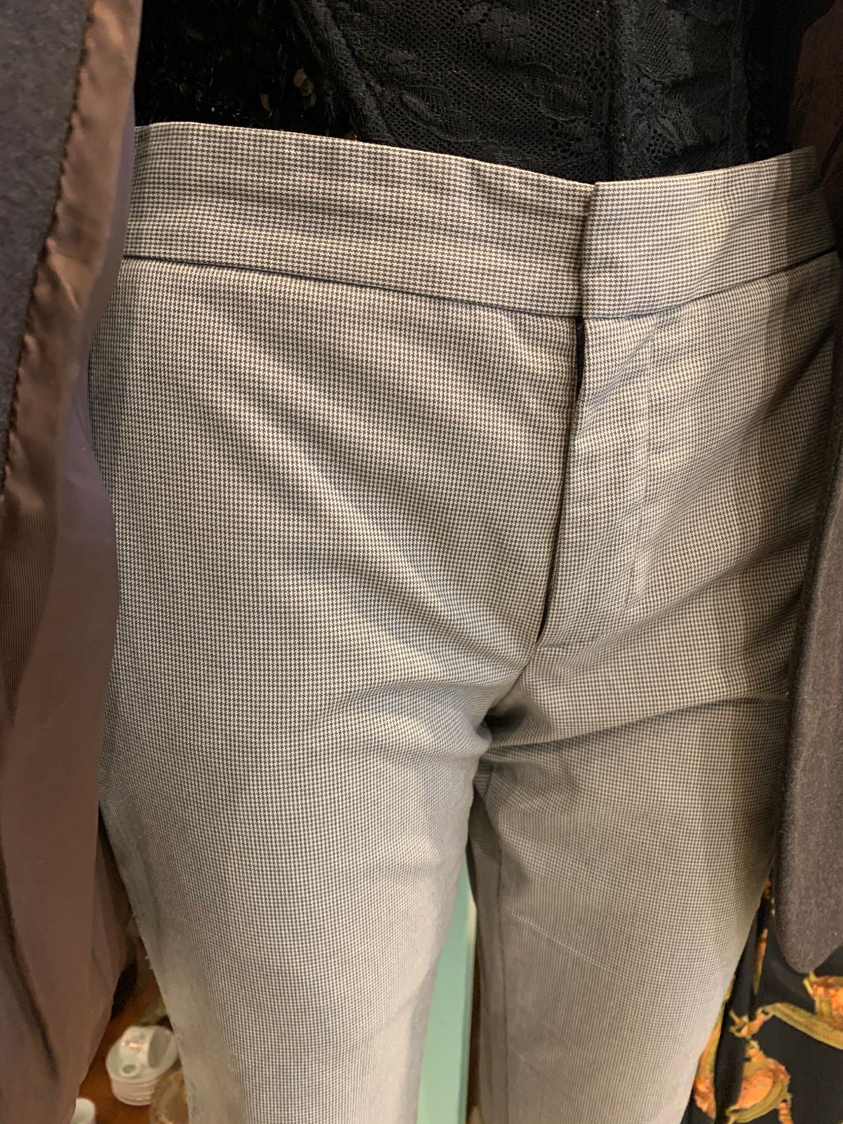 Calça alfaiataria bege