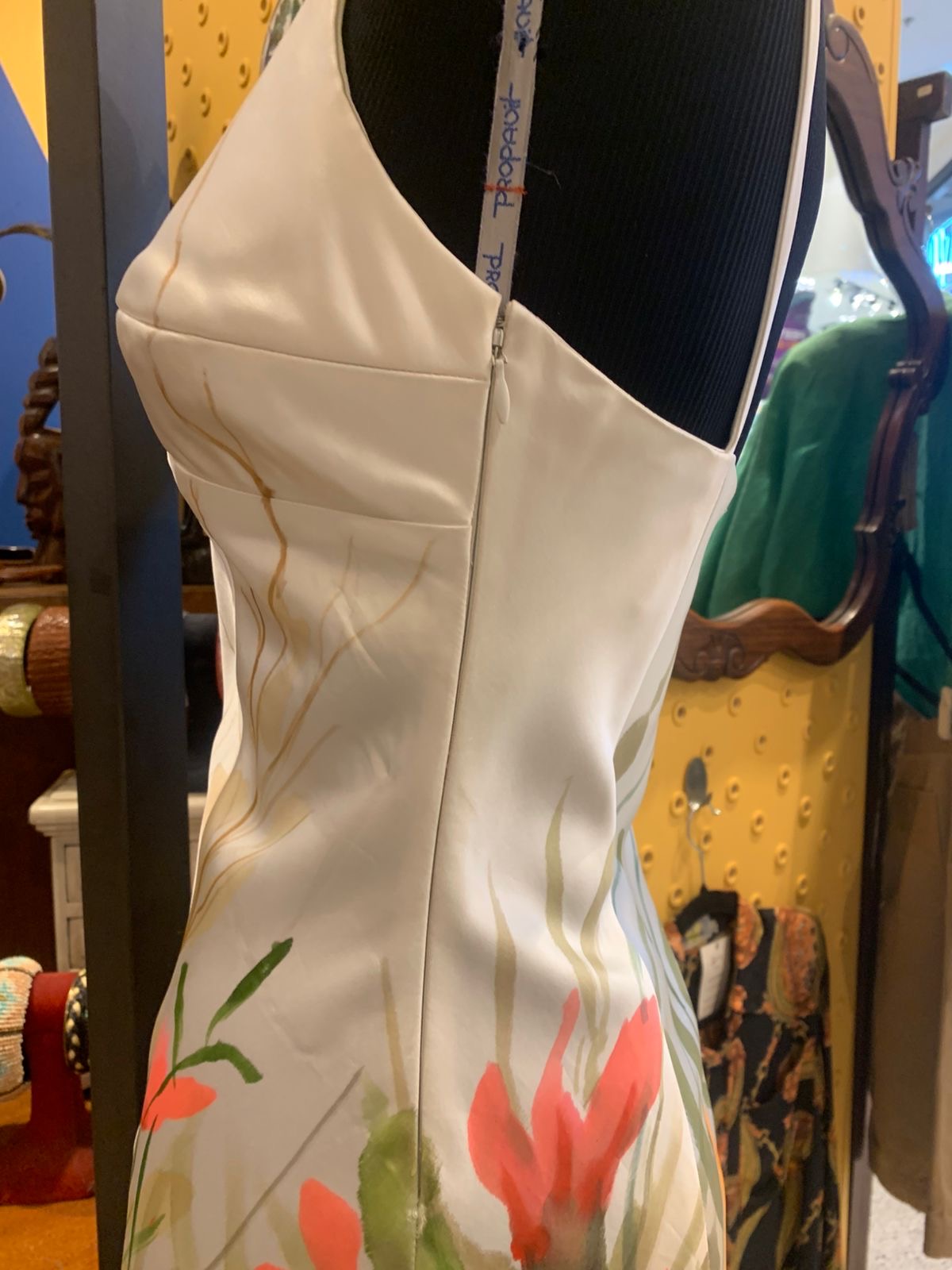 vestido MARCELO QUADROS pintado a mão
