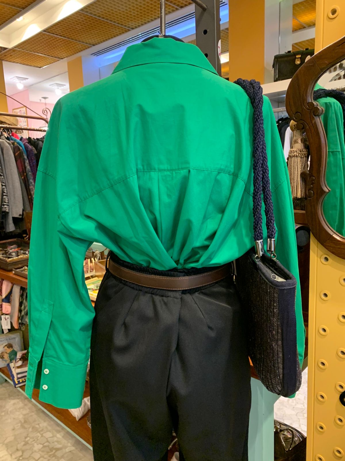 Camisa oversized verde