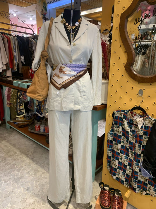 Conjunto de linho off white