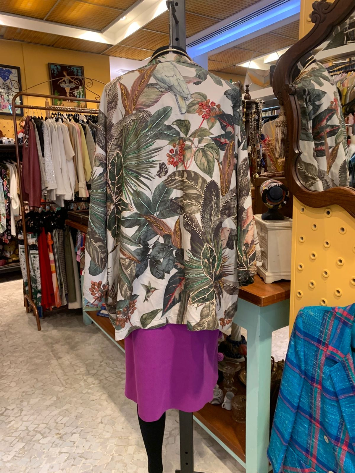 Kimono estampa selva