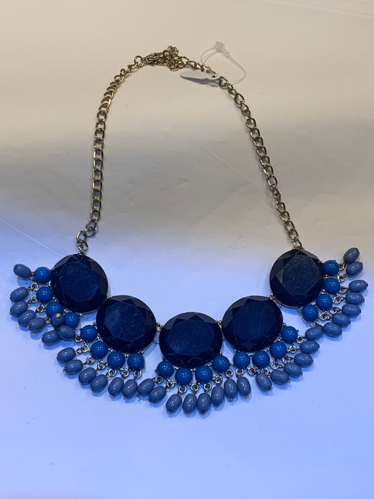 Maxi colar azul