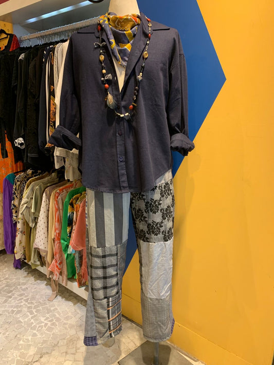 Calça upcycling