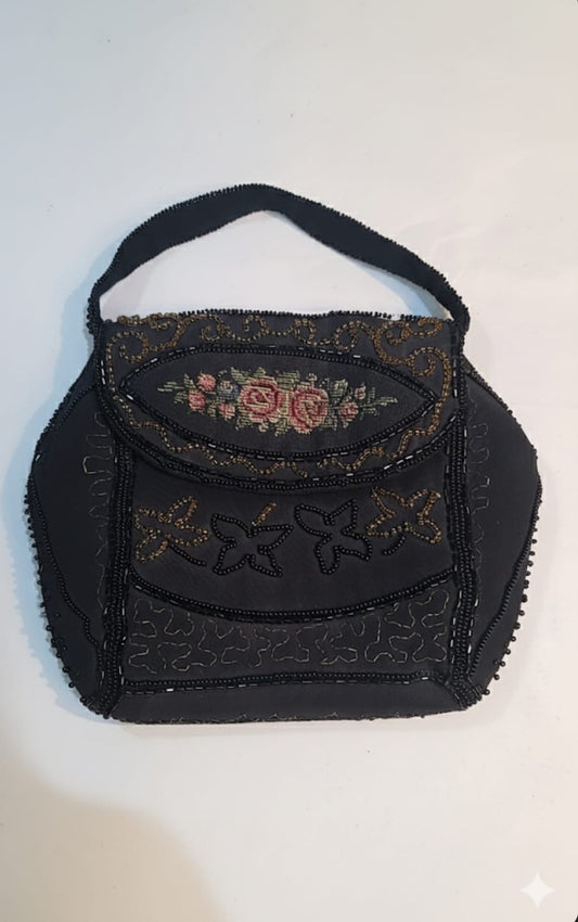 Bolsa bordada a mão vintage
