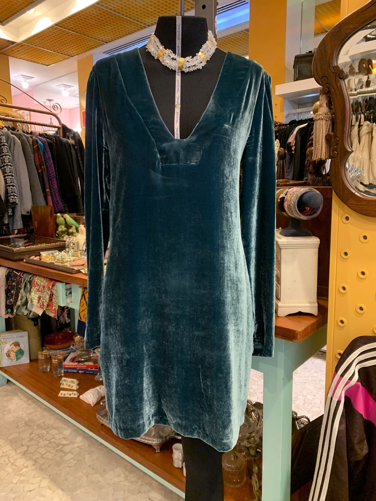 Vestido de veludo OLYMPIAH